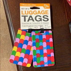 Pack of Two Multi Color Luggage Tags